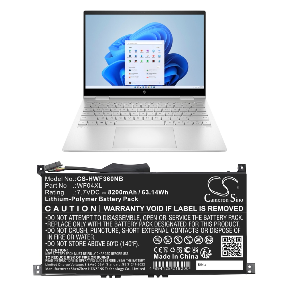 Battery Replaces WF04XL
