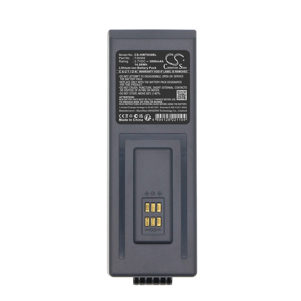 Batería de código de barras, escáner Hoft & wessel CS-HWT930BL