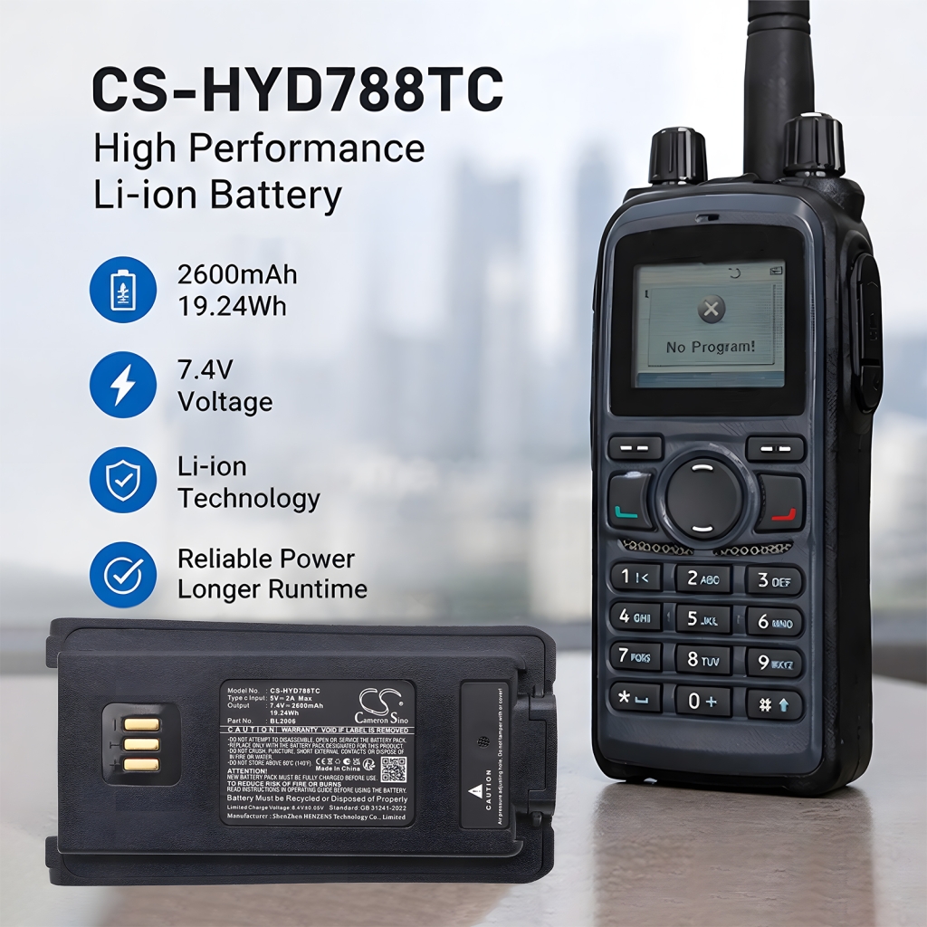 Battery for HYT PD782V-1-RFB