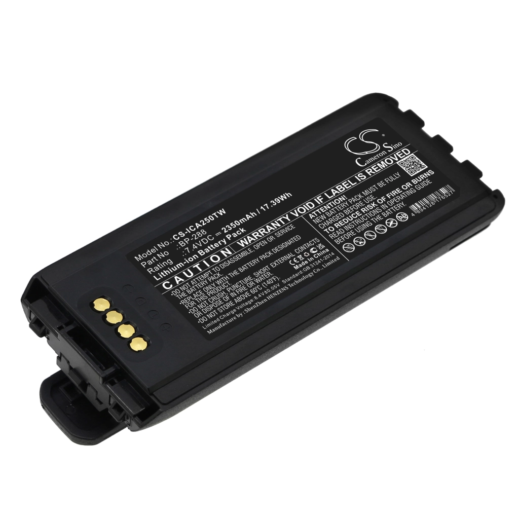 Batería de radio de dos vías Icom CS-ICA250TW