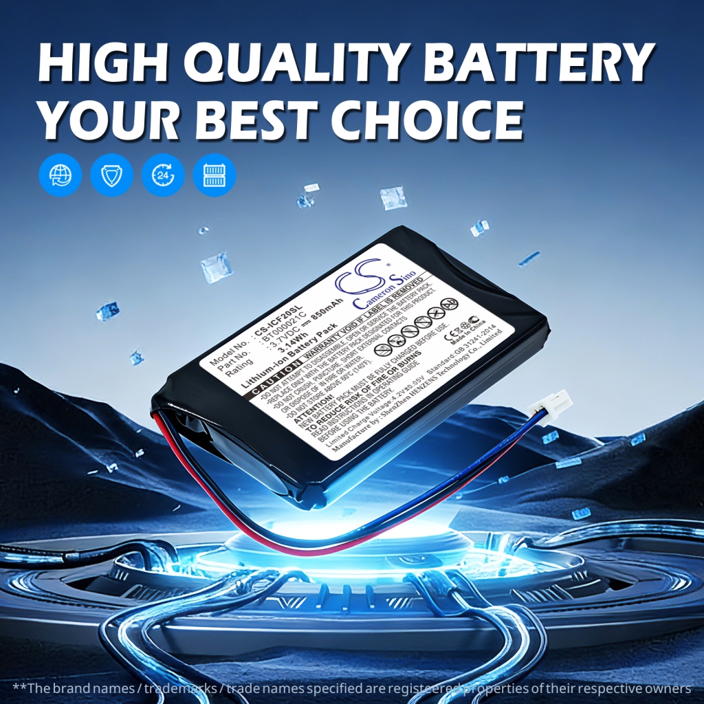 Batería compatible con NAVMAN CS-ICF20SL