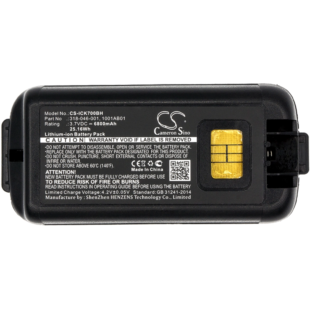 Batería de código de barras, escáner Intermec CS-ICK700BH