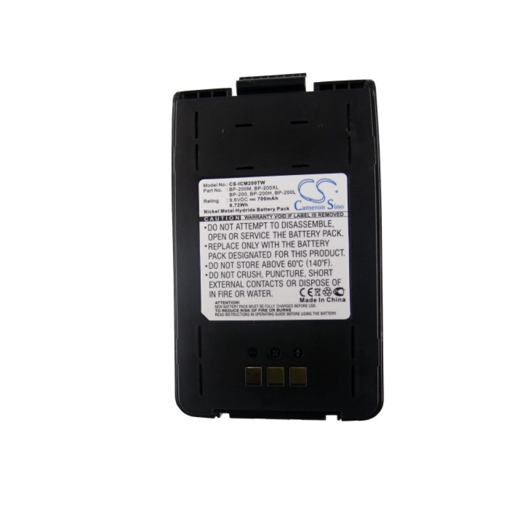 Batería de radio de dos vías Icom CS-ICM200TW