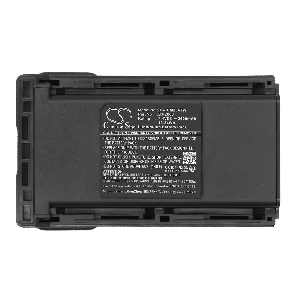 Batería de radio de dos vías Icom CS-ICM234TW