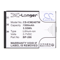 Reemplazo de batería compatible para Icom BP-266,PB-19
