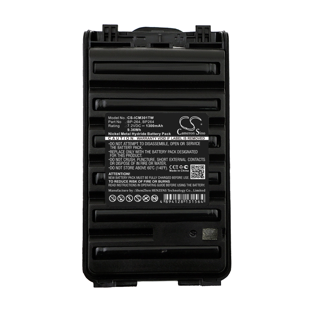 Batería de radio de dos vías Icom IC-F3002