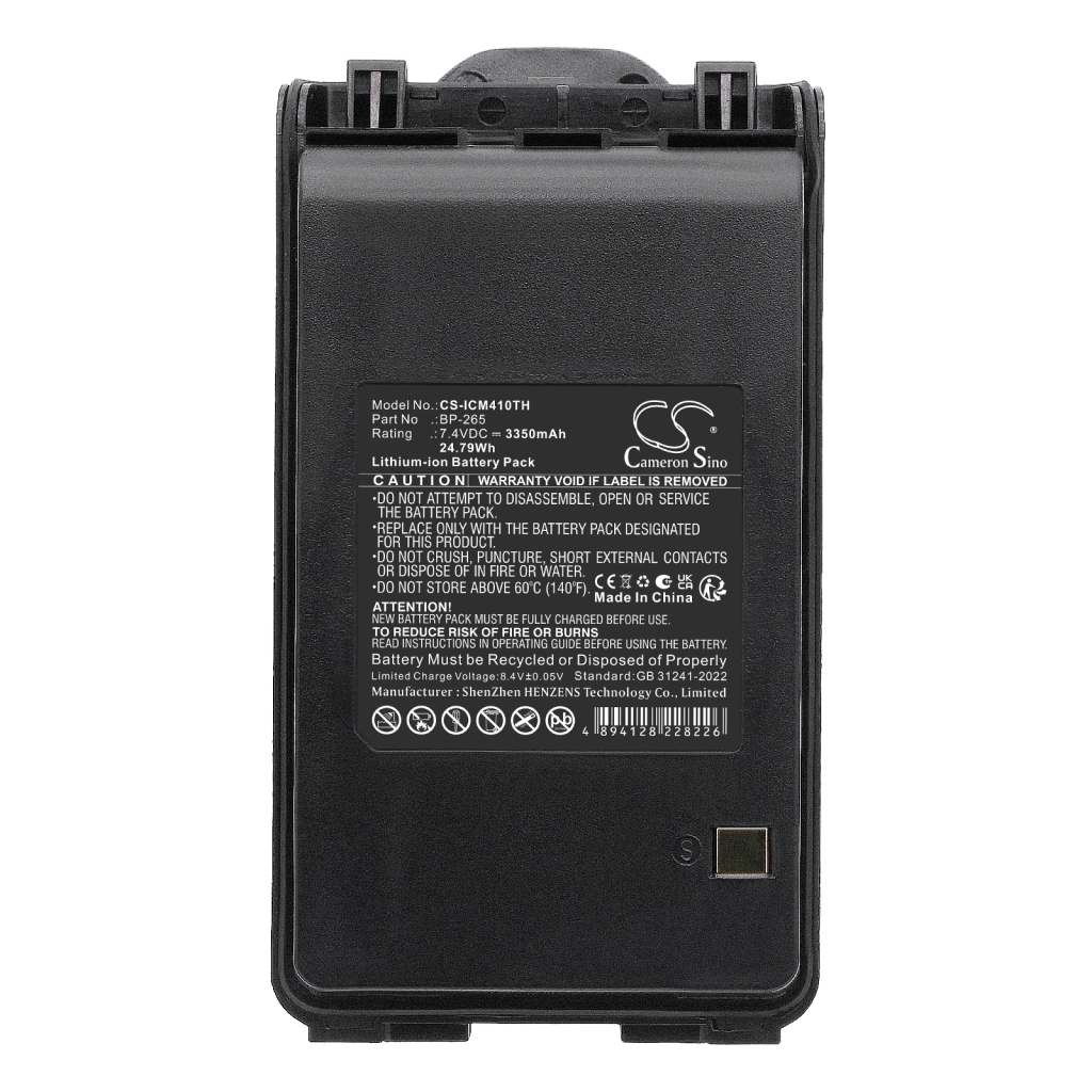 Batería compatible con Icom CS-ICM410TH