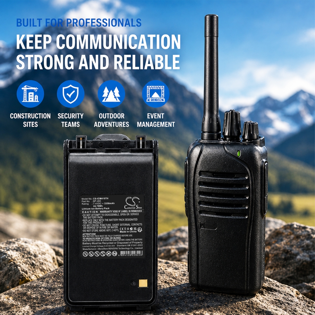 Batería compatible con Icom CS-ICM410TH