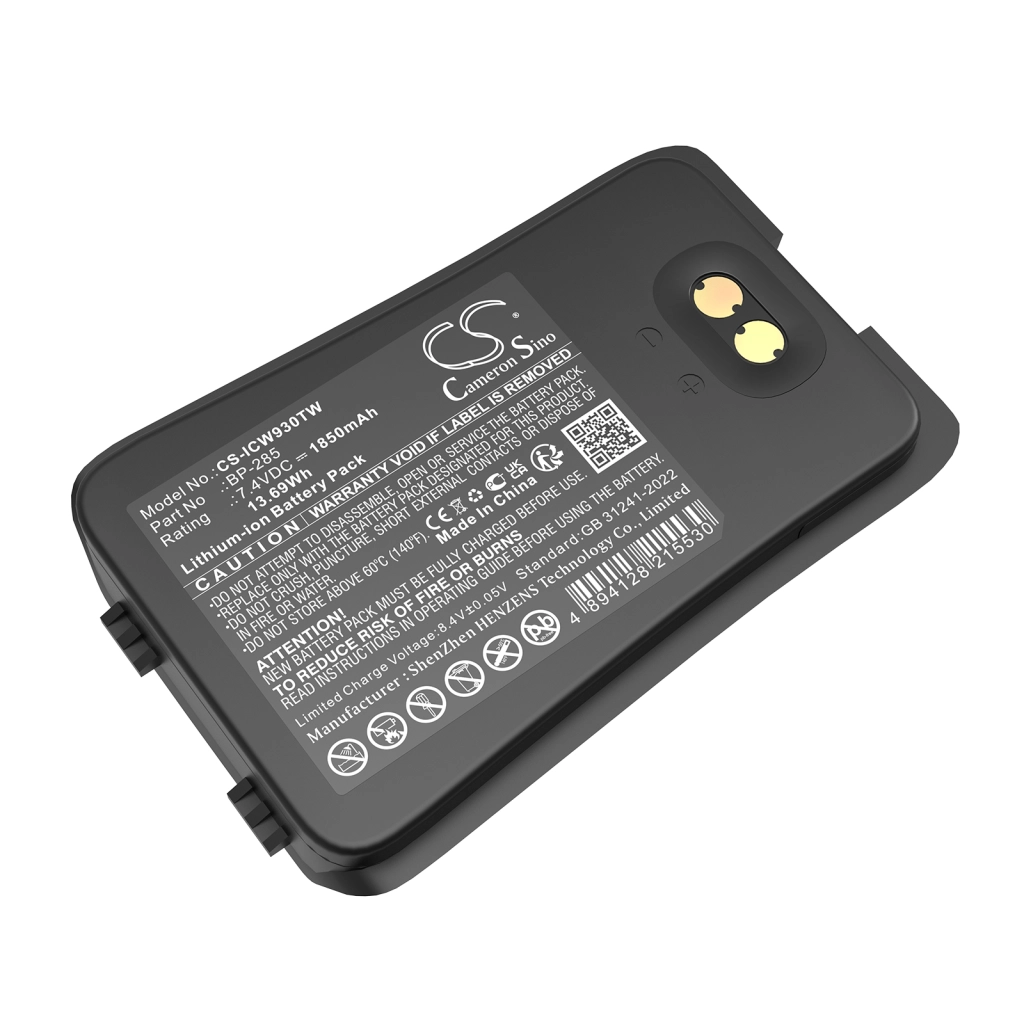 Batería de radio de dos vías Icom CS-ICW930TW