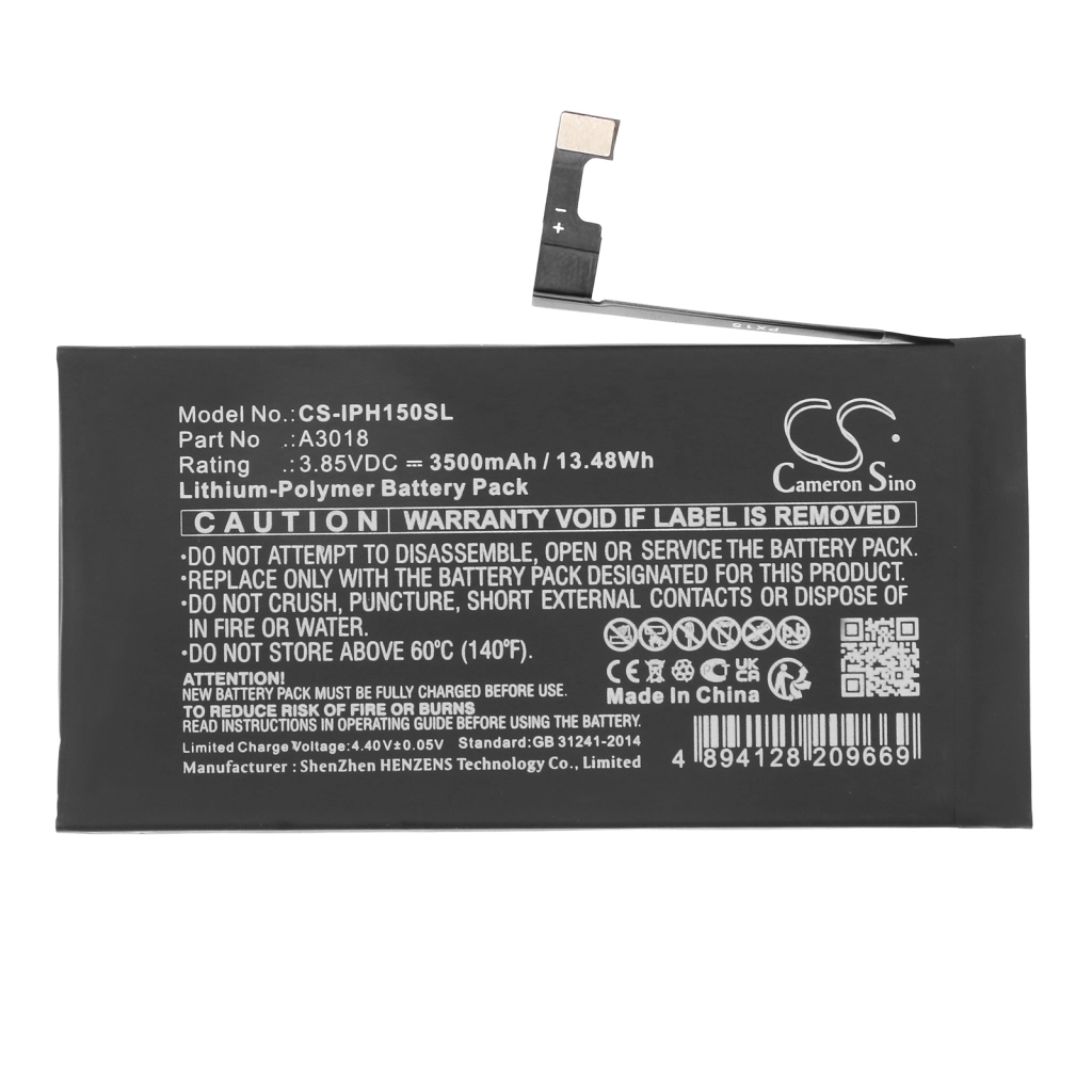Batería del teléfono móvil Apple CS-IPH150SL