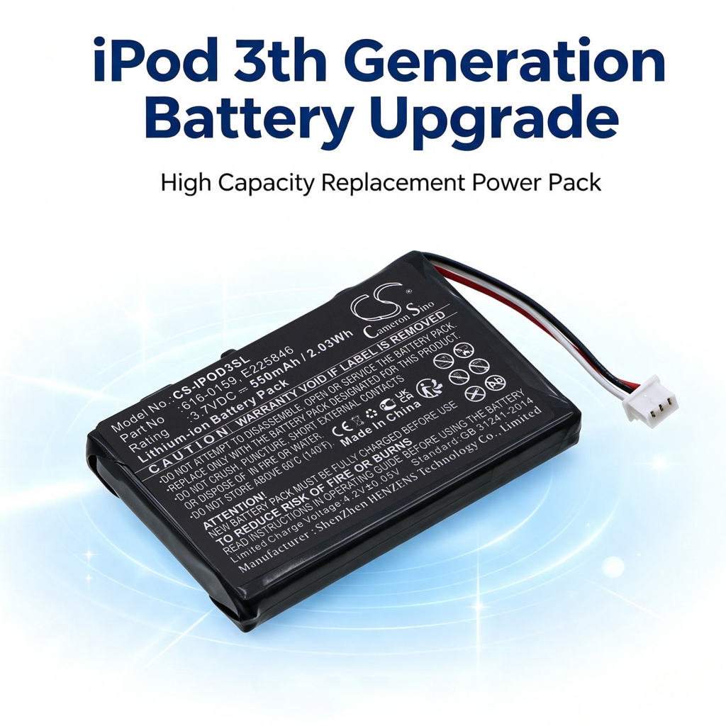 Batería compatible con Apple CS-IPOD3SL