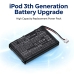 Batería compatible con Apple CS-IPOD3SL