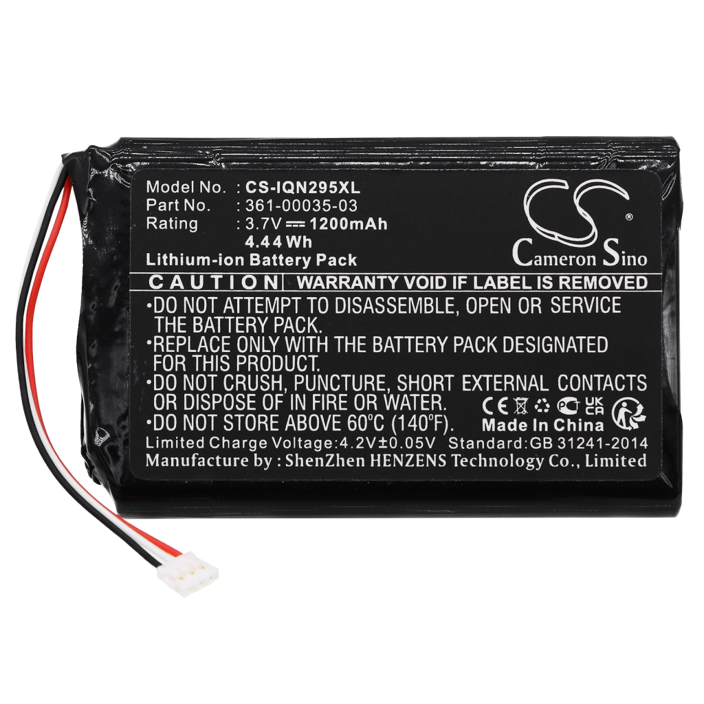 GPS, Batería del Navegador Garmin CS-IQN295XL