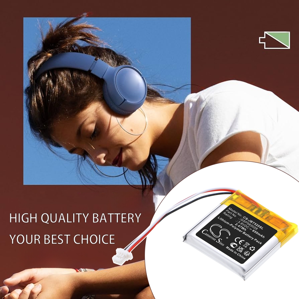 Batería para auriculares inalámbricos Jbl CS-JBT520SL