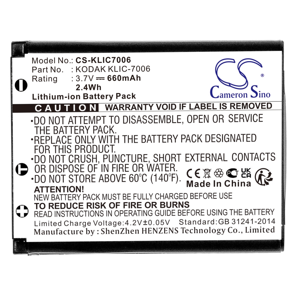 Camera Battery KODAK EasyShare M873
