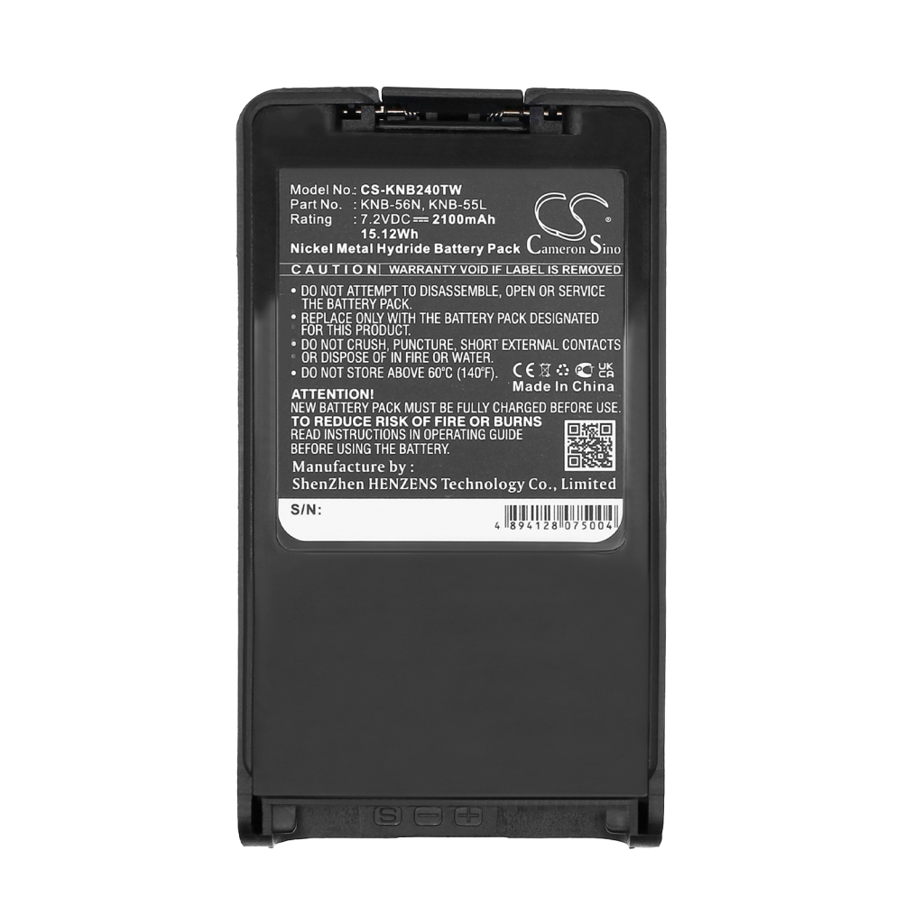 Batería compatible con Kenwood CS-KNB240TW