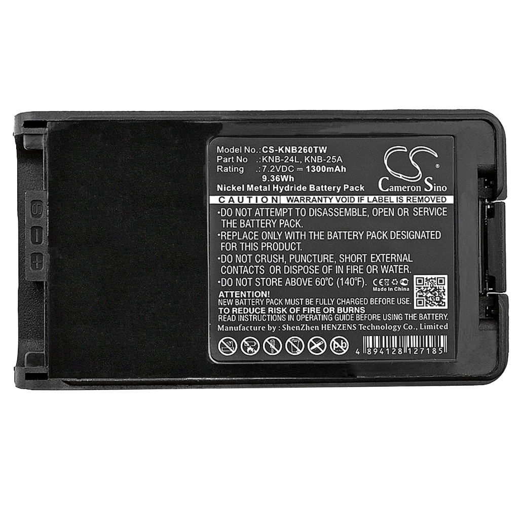 Batería de radio de dos vías Kenwood CS-KNB260TW