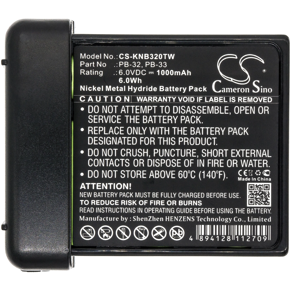 Batería de radio de dos vías Kenwood CS-KNB320TW