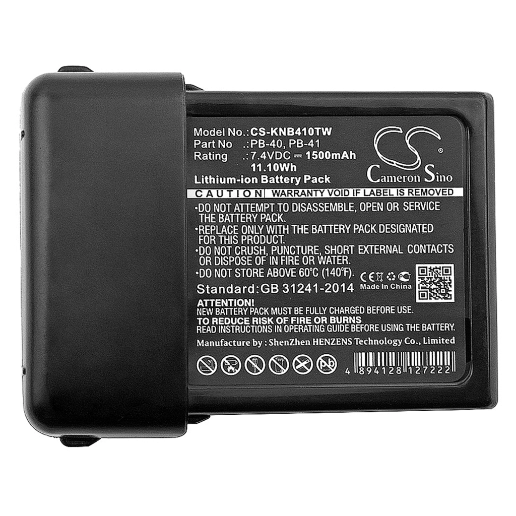 Batería de radio de dos vías Kenwood CS-KNB410TW