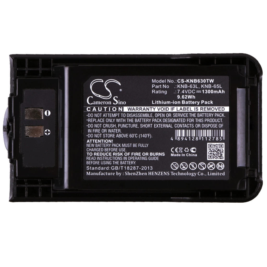 Batería de radio de dos vías Kenwood CS-KNB630TW