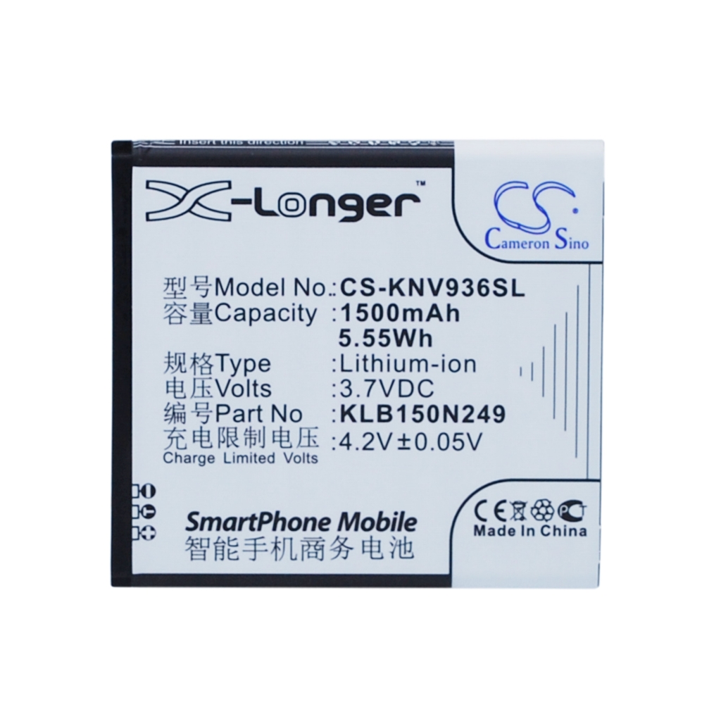 Battery compatible with KONKA