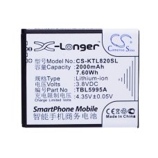 Reemplazo de batería compatible para K-Touch TBE5707B,TBL5995A