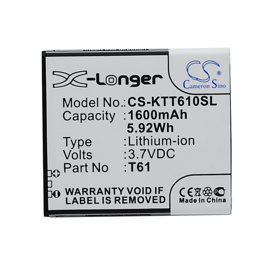 Battery compatible with K-touch