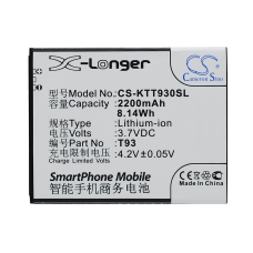 Reemplazo de batería compatible para K-Touch T93