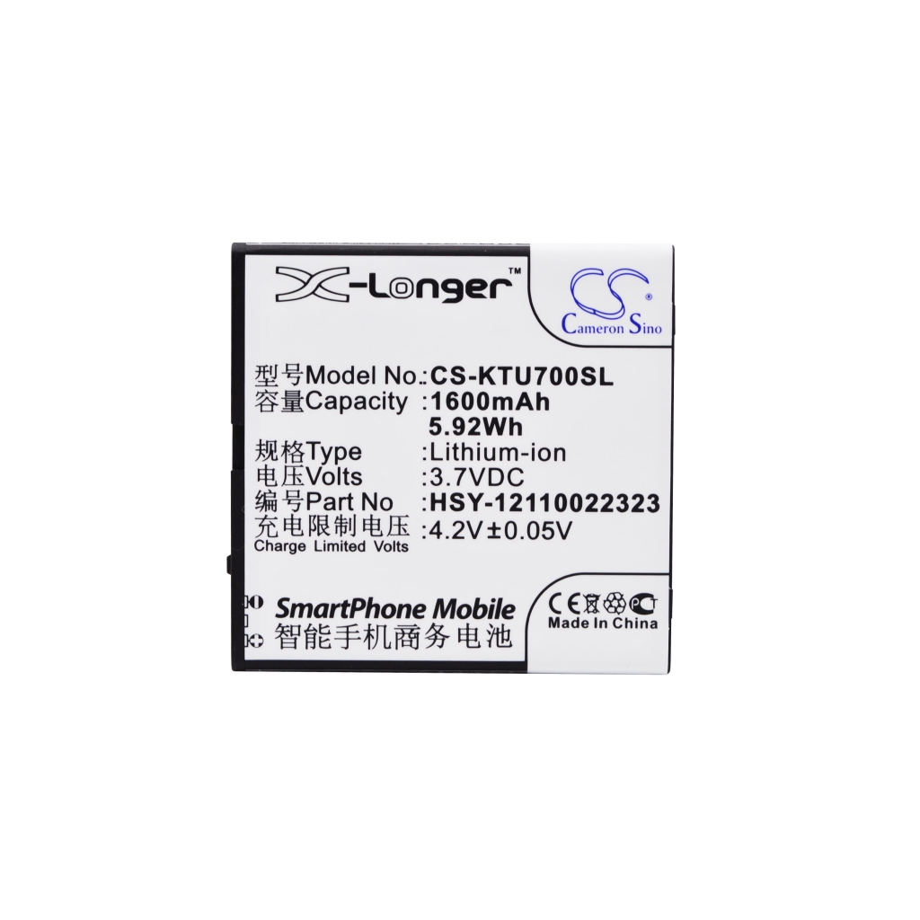 Battery compatible with K-touch