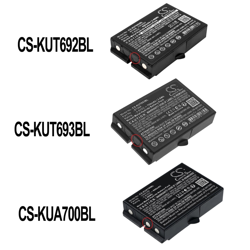 Baterías compatible con Ikusi TM70/iK2.13B JS JS3 LV CS-KUA700BL