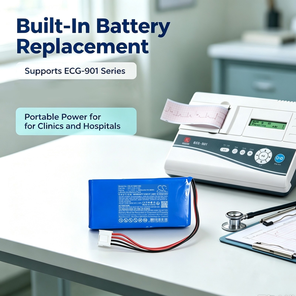 Baterías compatible con KADEY YASEN ECG-901 ECG-901 CS-KYG901MD