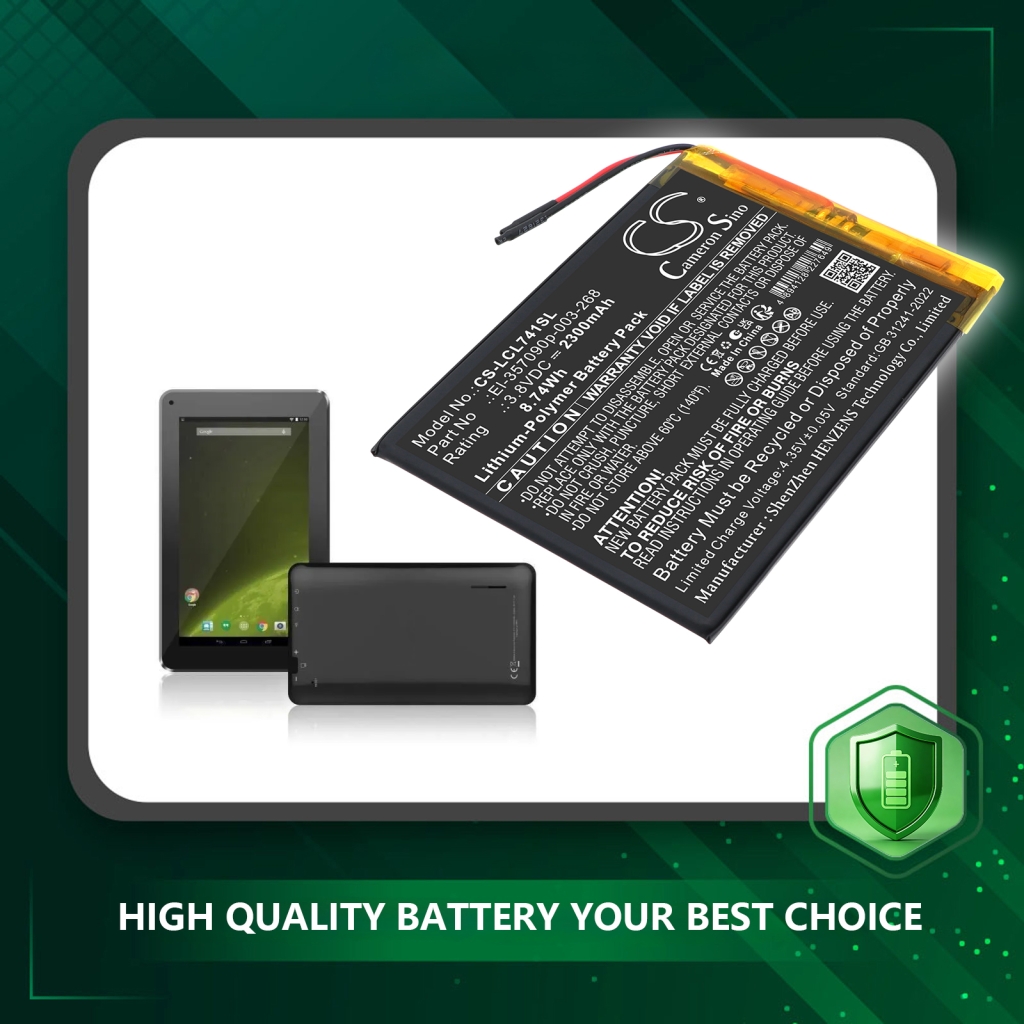 Battery for Logicom L-ement Tab 741