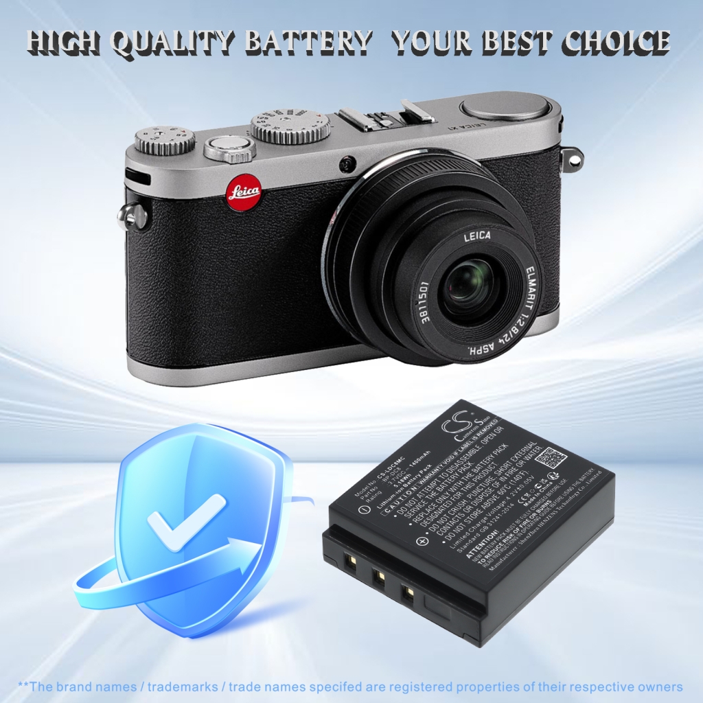Battery compatible with LEICA CS-LDC8MC