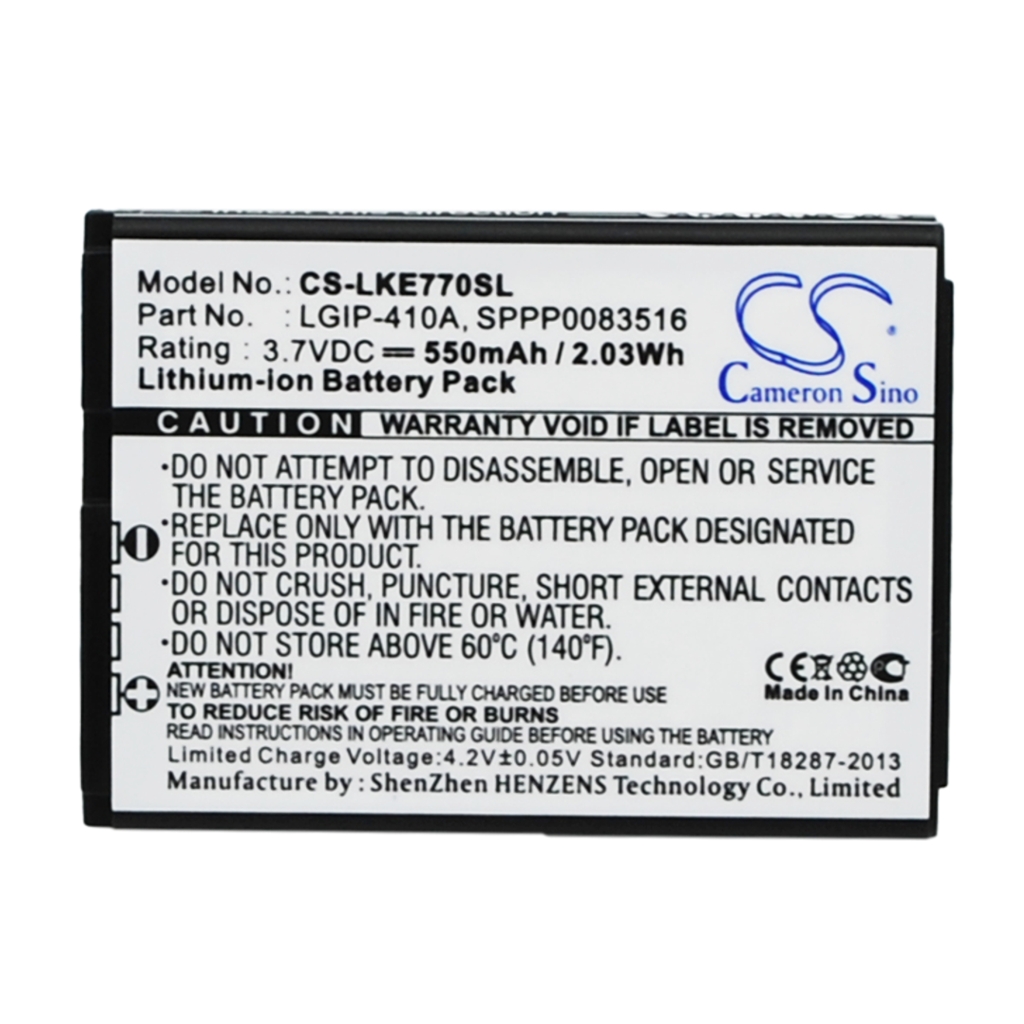 Mobile Phone Battery LG KG77
