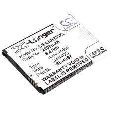 Reemplazo de batería compatible para LG BL-49SF,EAC92919001
