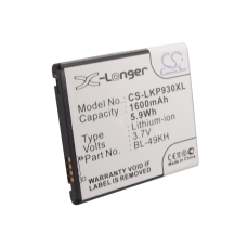 Reemplazo de batería compatible para Verizon BL-49KH,LGVS920BAT