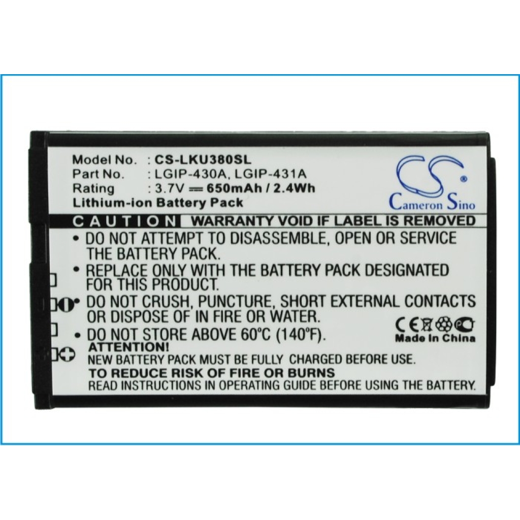 Mobile Phone Battery LG Ruby