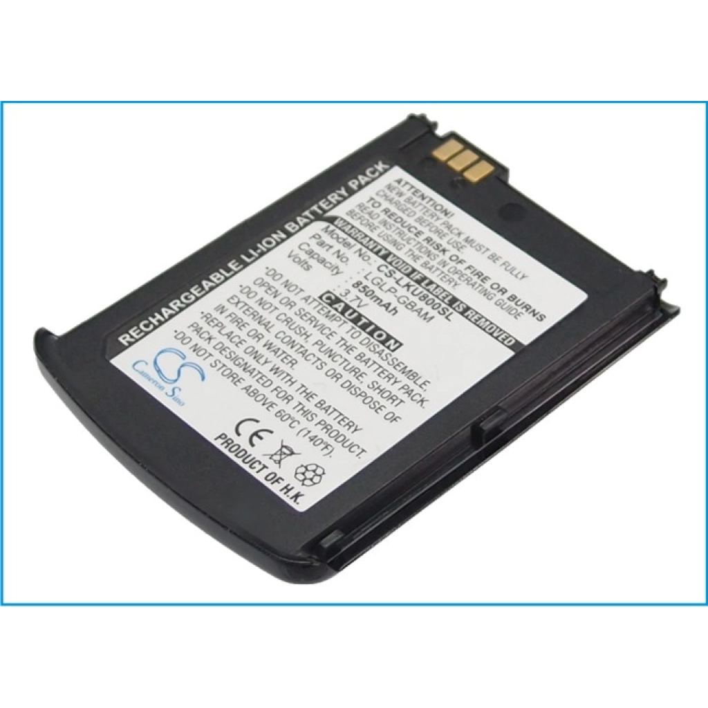 Batería del teléfono móvil LG CS-LKU800SL