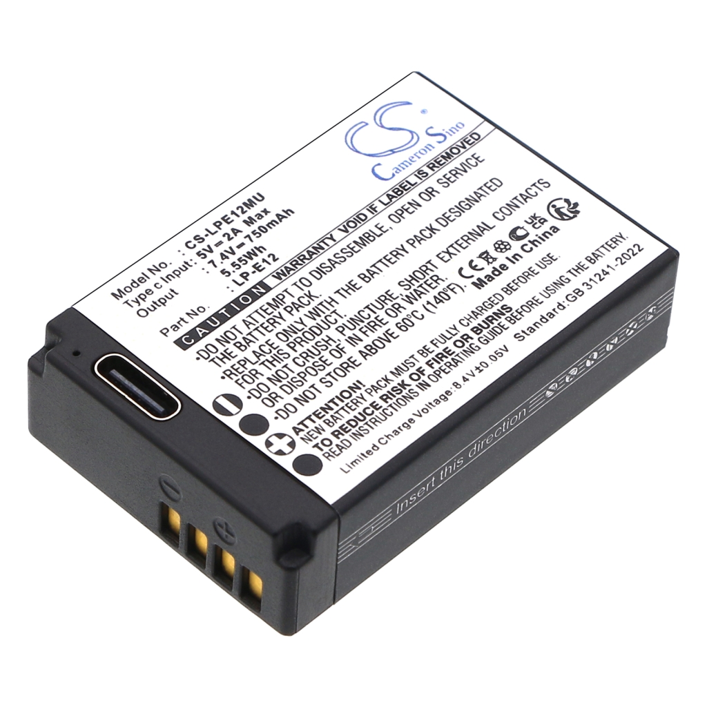 Batería de la cámara Canon CS-LPE12MU