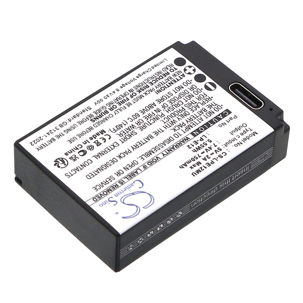 Batería de la cámara Canon CS-LPE12MU