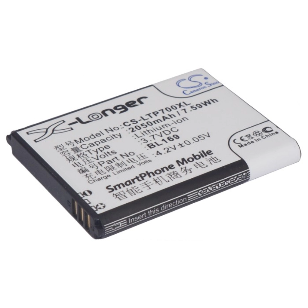 Batería del teléfono móvil Lenovo CS-LTP700XL