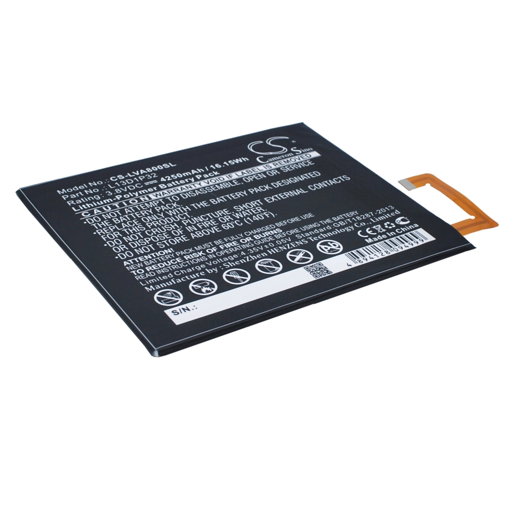Batería de la tableta Lenovo CS-LVA800SL