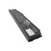 Batería portátil negra CS-LVE370NB, vista inclinada del lado de advertencias