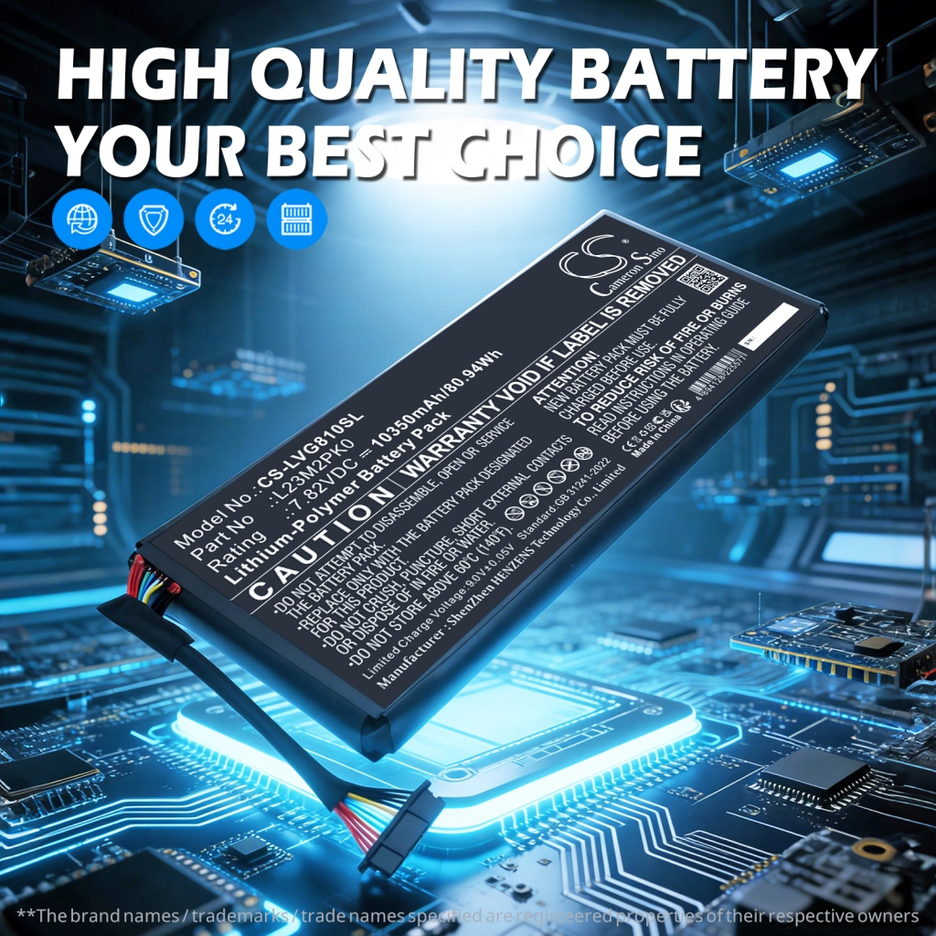 Batería compatible con Lenovo CS-LVG810SL
