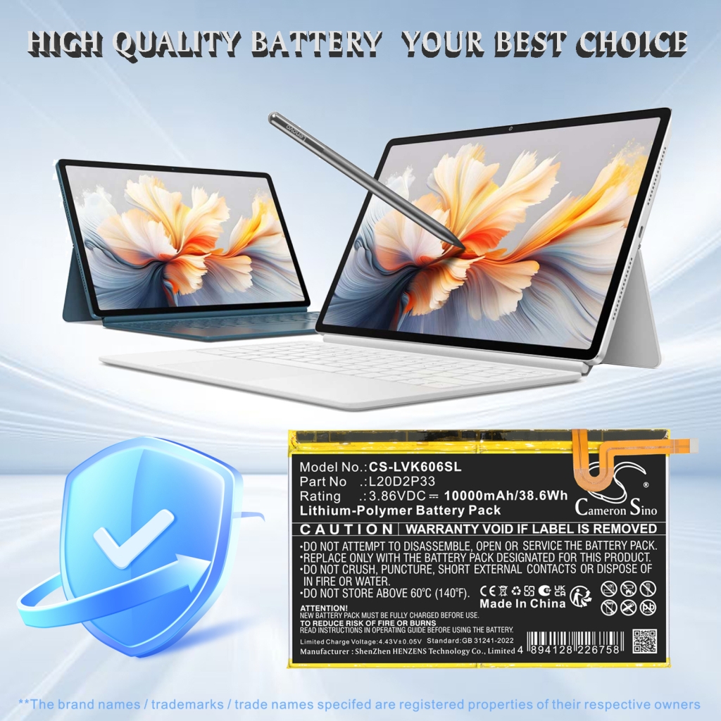 Batería compatible con Lenovo CS-LVK606SL