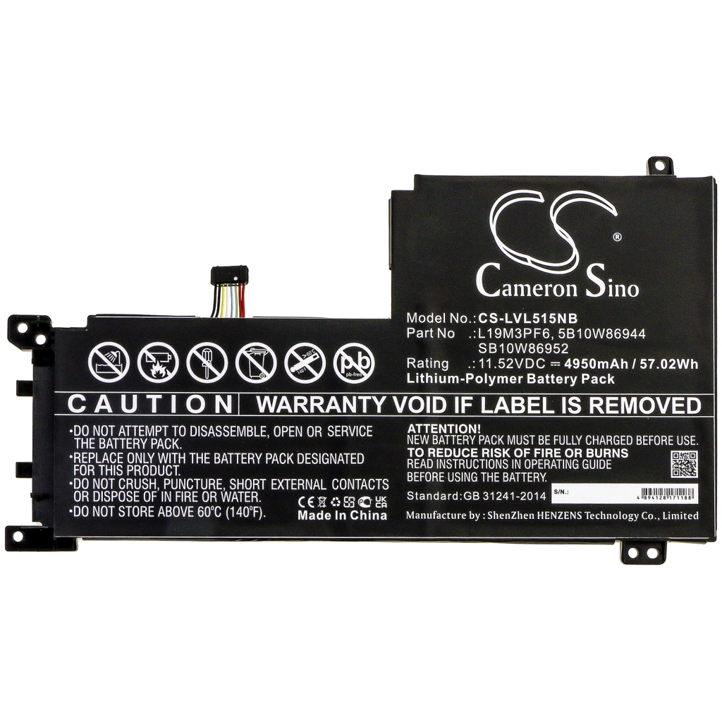 Batería para portátil Lenovo IdeaPad 5-15IIL05