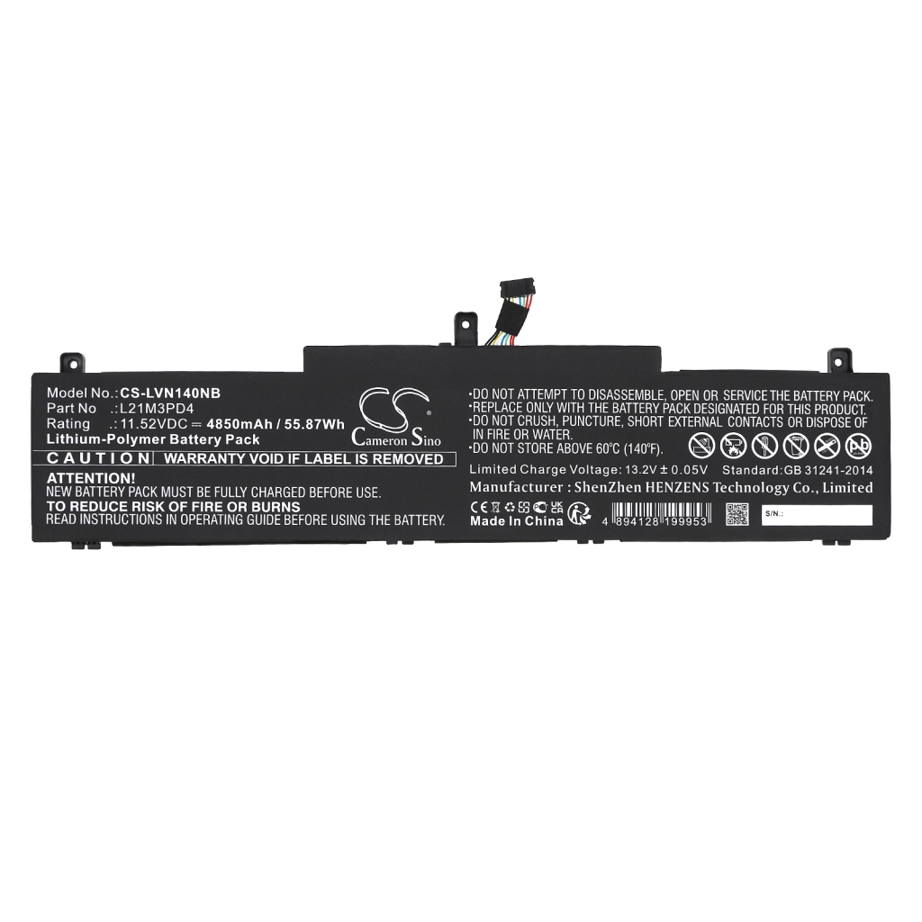 Batería para portátil Lenovo CS-LVN140NB