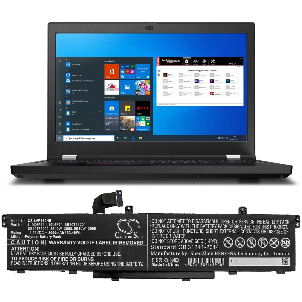 Lenovo ThinkPad P15 Gen 1 20STCTO1WW