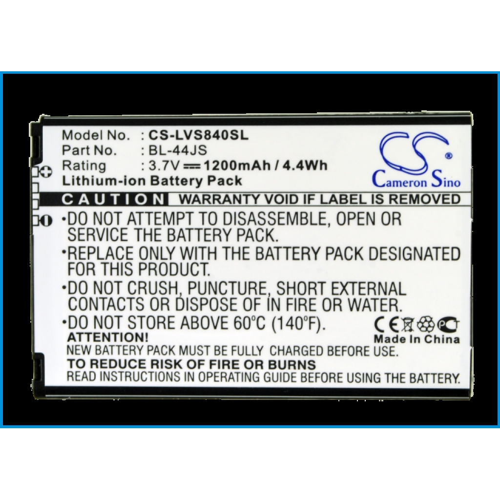 Mobile Phone Battery LG LS840 Viper