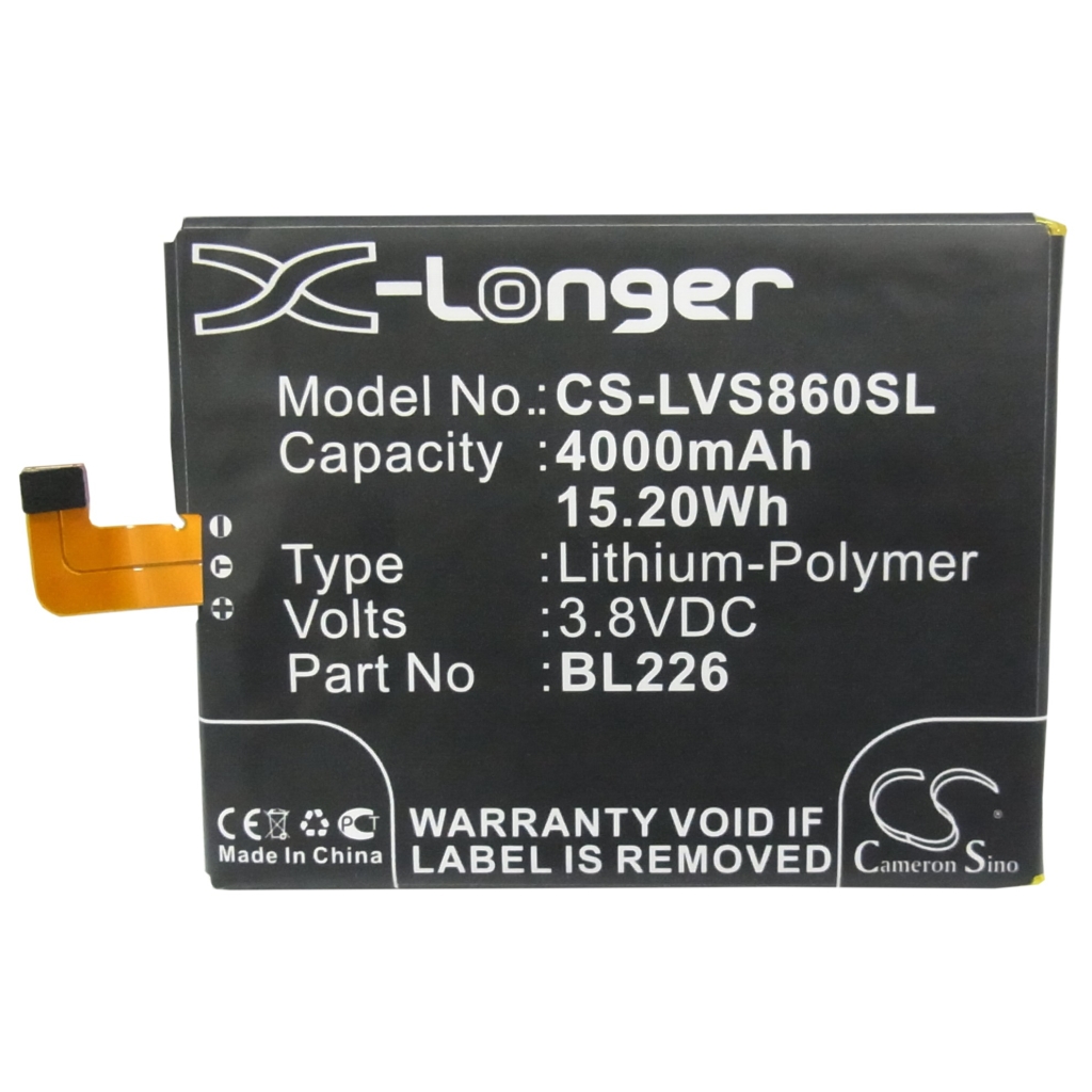 Batería compatible con Lenovo CS-LVS860SL